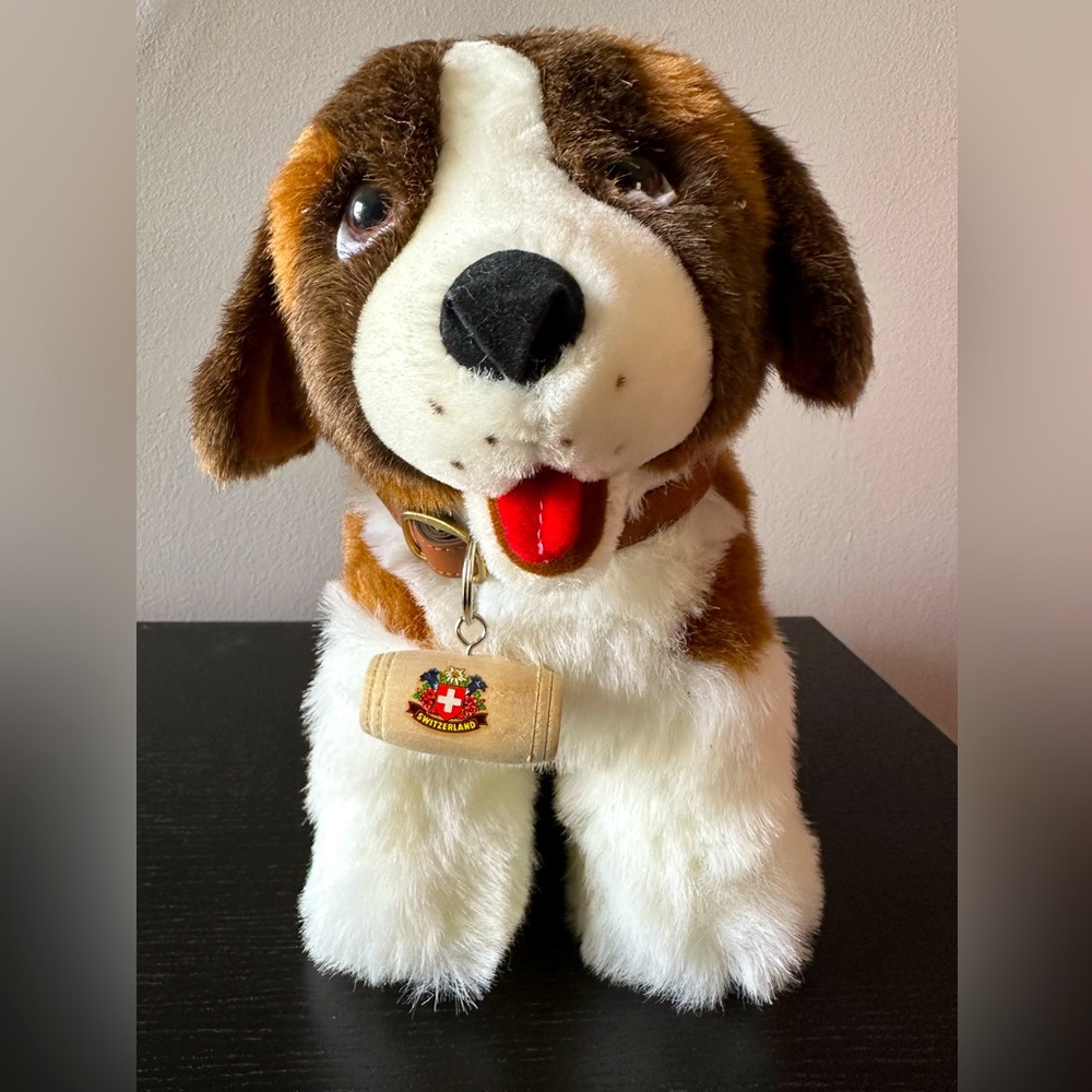 Vintage Switzerland stuffed Dog‎